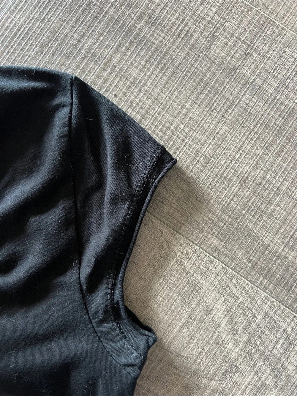 Zara Scoop Neck Cap Sleeve Tee - Picture 4 of 5